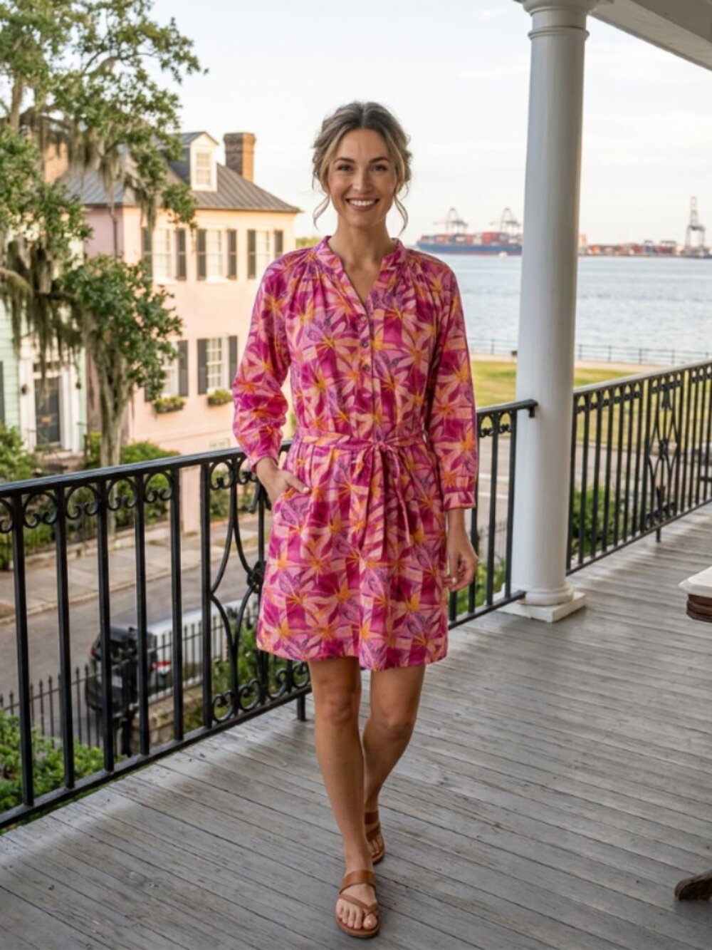 Lilly Pulitzer Jubilee pink floral preppy coastal dress RARE HTF